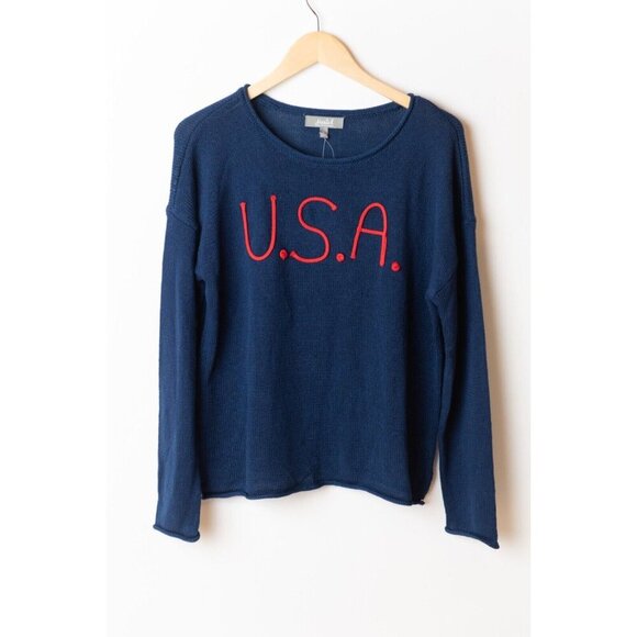 Marled Sweaters - Marled Reunited Women's Size L USA Sweater NWT Patriotic 4th of July